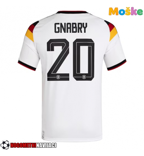 Moške Nogometnih dresov Nemčija Serge Gnabry #20 Domači SP 2026 Kratki rokavi Moške Nogometnih dresov Nemčija Serge Gnabry #20 Domači SP 2026 Kratki rokavi